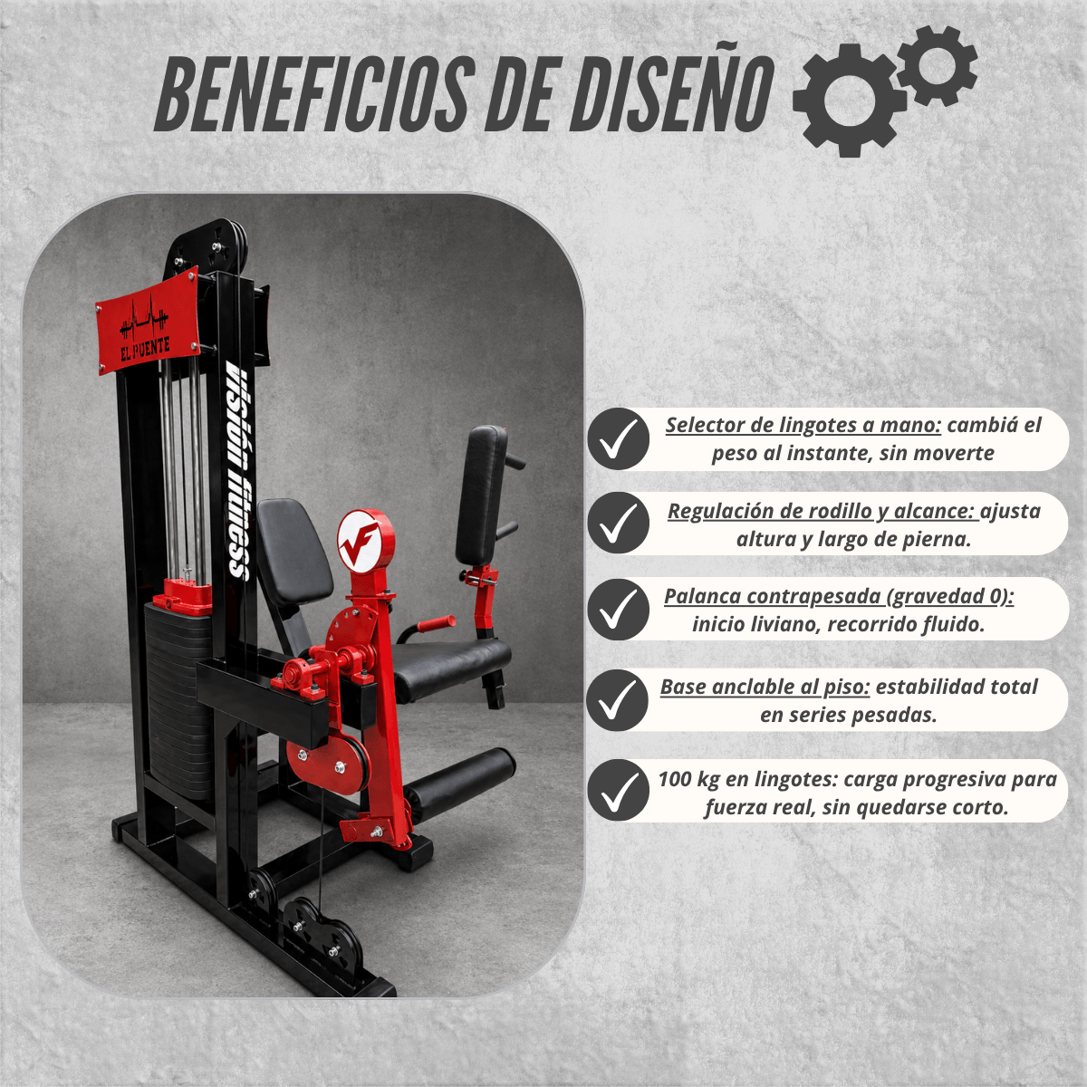Sillón combinado Cuádriceps/Femoral
